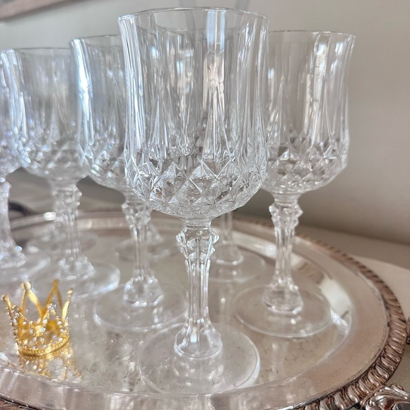 Vintage Cristal D Cristal D’Arques set of 8